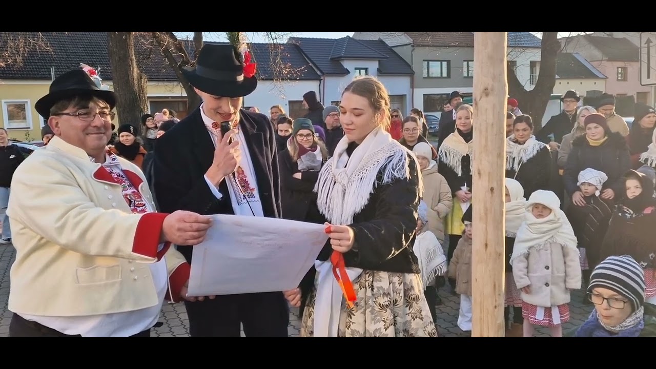 BLATNICE POD SV.ANTONÍNKEM-BLATNICKÉ HODY S PRÁVEM 2024 (před radnicí a povolení hodů starostou-4K)