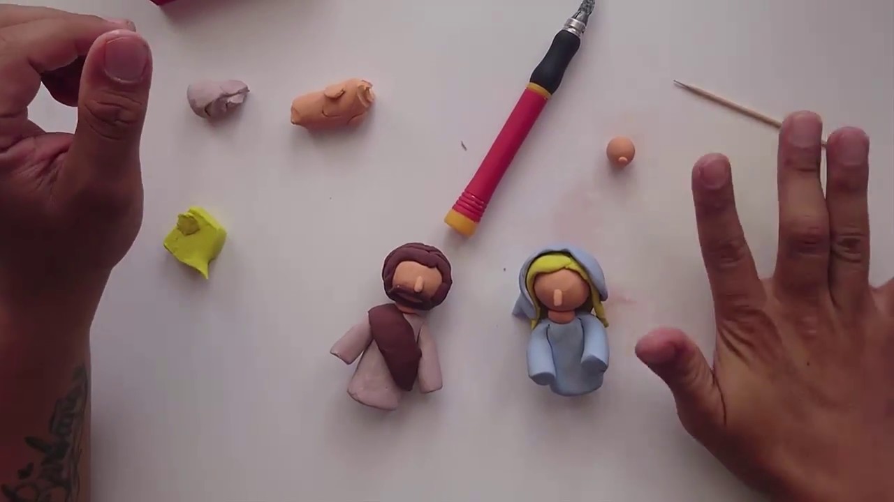 Tutorial paso a paso Jose, Maria y el niño Jesus para pesebre