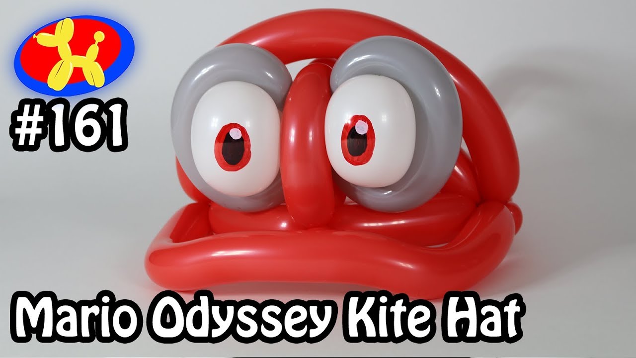 Шапка Cappy Mario Odyssey — Уроки создания животных из воздушных шаров #161