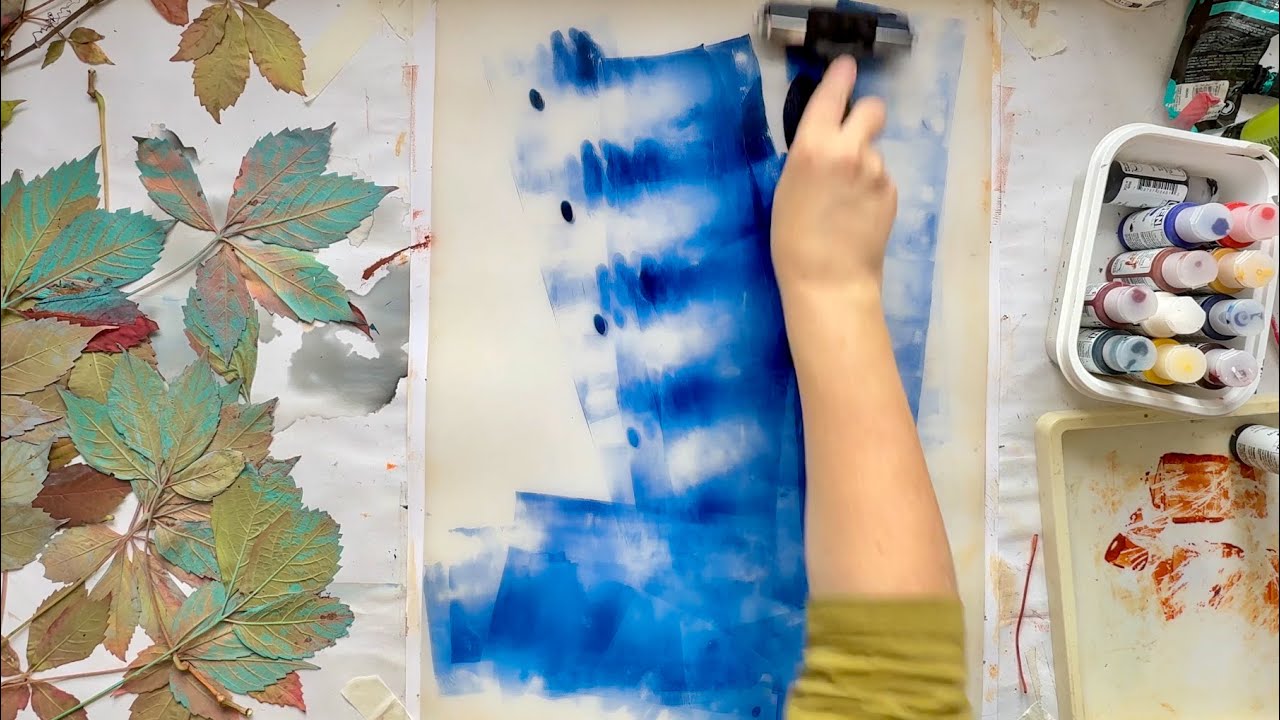 Printing on a Budget: Going LARGE with my gel plate alternative