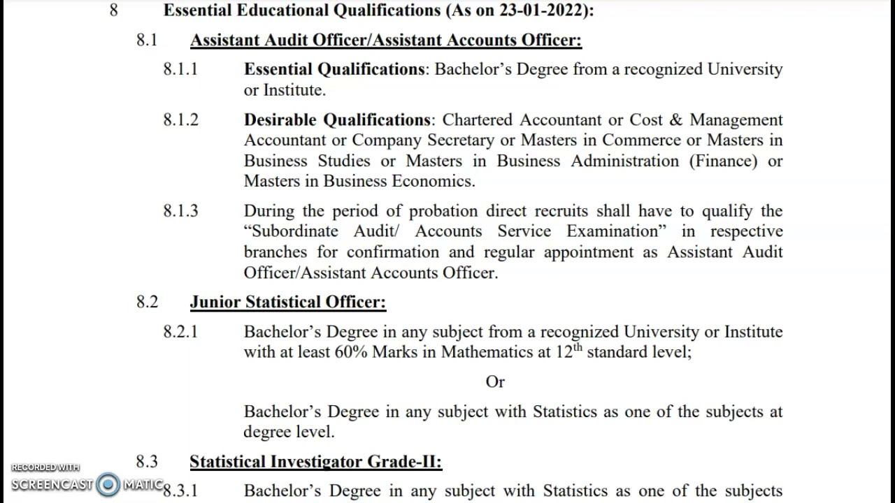 SSC CGL 2022 | Do you have essential qualifications and desirable qualifications to apply for exam ?