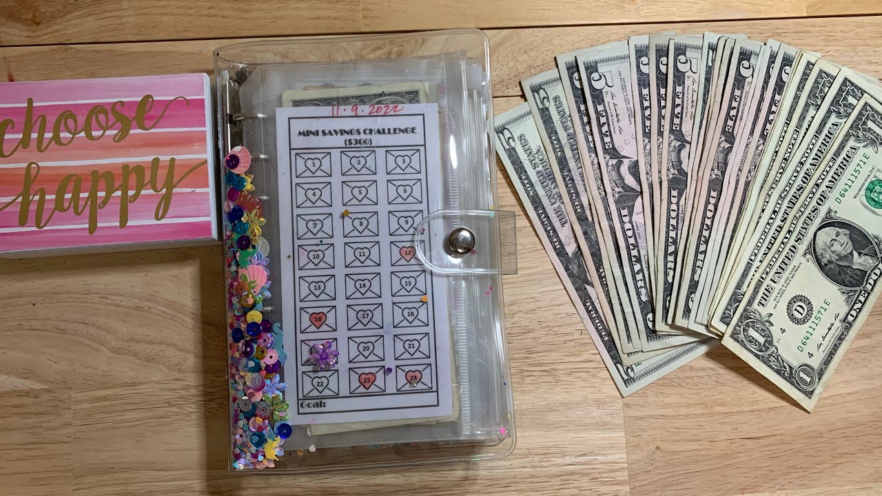 ANOTHER MINI SAVINGS CHALLENGE DAY! $90! I finished another one!
