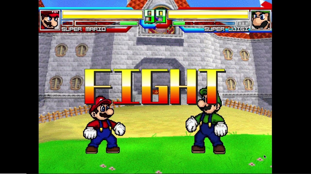 Mugen Battle #3218: Super Mario CVS vs Super Luigi CVS