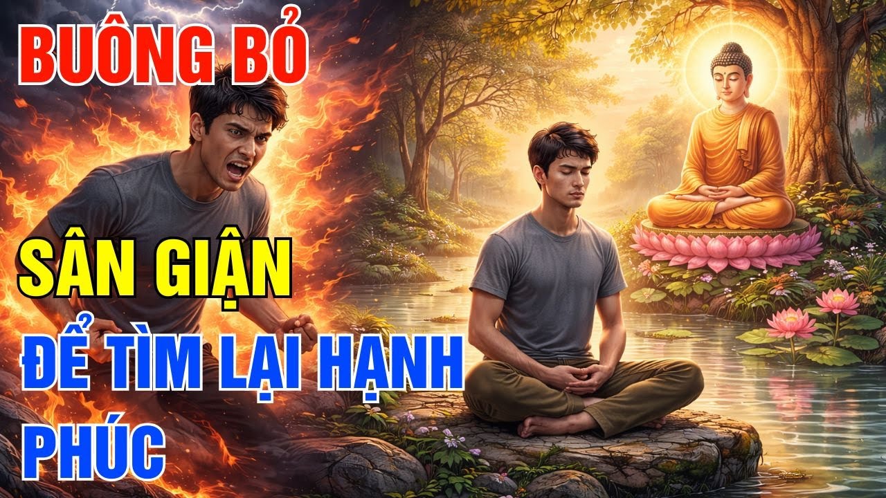 Phật Dạy Buông Sân Giận Để Bình Yên Nội Tâm Chữa Lành Khổ Đau, Tìm Lại Hạnh Phúc Đích Thực!