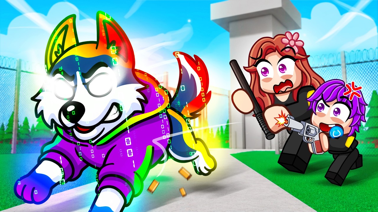 Я стал супер-собакой в ​​игре Roblox Escape The Dog Pound...