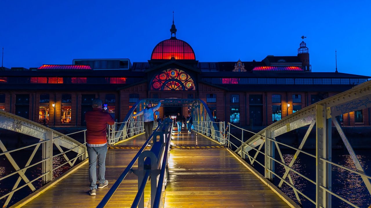 Weltbekannter Fischmarkt bei Nacht