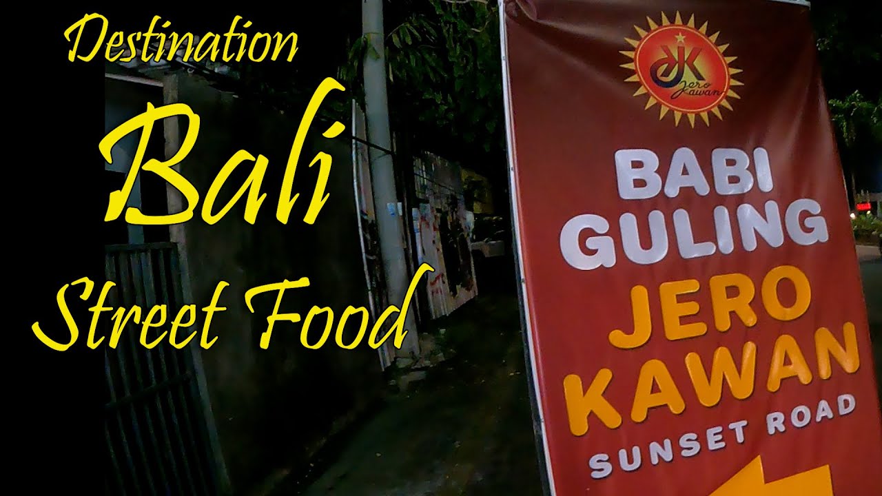 Street Food Ep3- Destination Bali - Babi Guling - (spit roasted pork) CHILLI ALERT!!!
