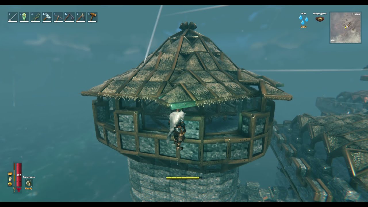 Valheim Throwing Star (ROUND) Roof on Castle Tower