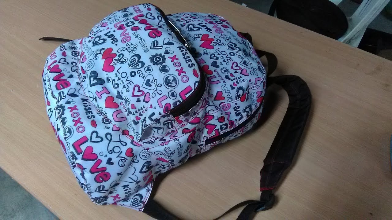 DIY como confeccionar una mochila basica  unisex PARTE 2