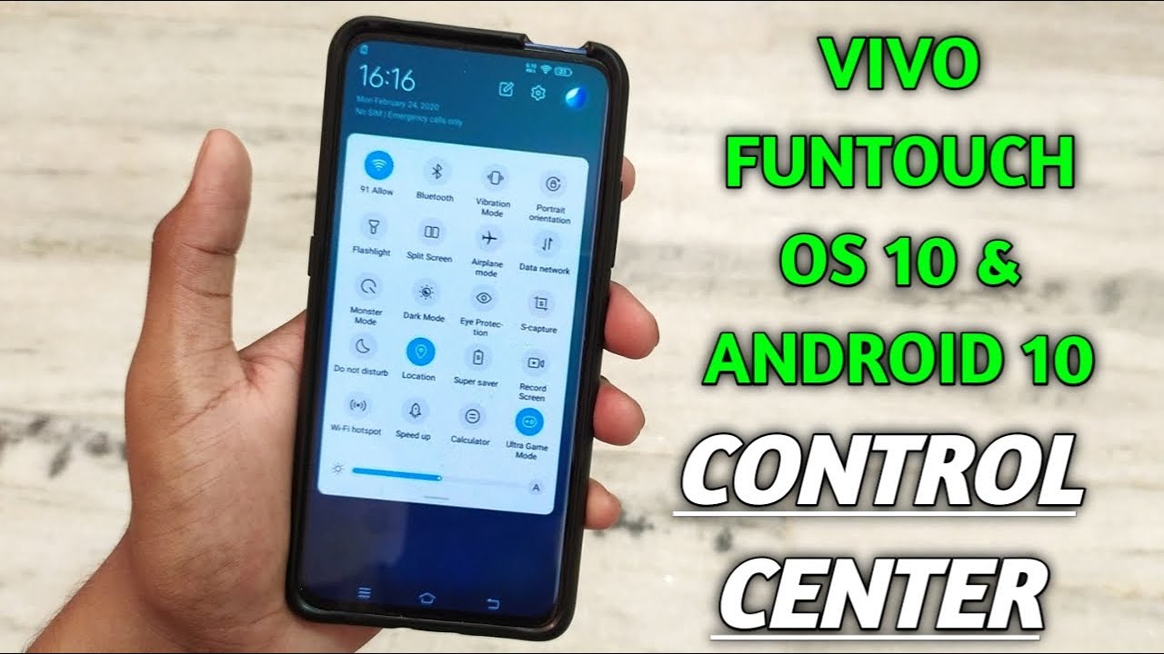 Vivo funtouch os 10 & android 10 control center