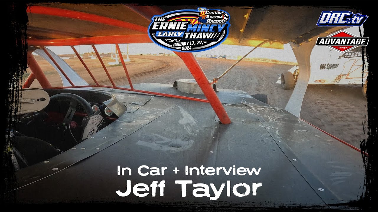 In Car: Jeff Taylor 1/27/24 IMCA Stock Car Heat & Feature + Interview
