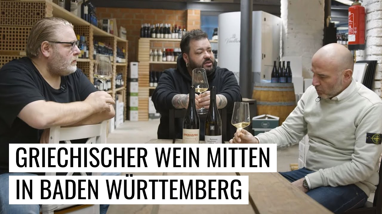 Griechischer Wein mitten in Baden Württemberg | WINE GUYS zu Besuch in der Vinothek am Michelsberg