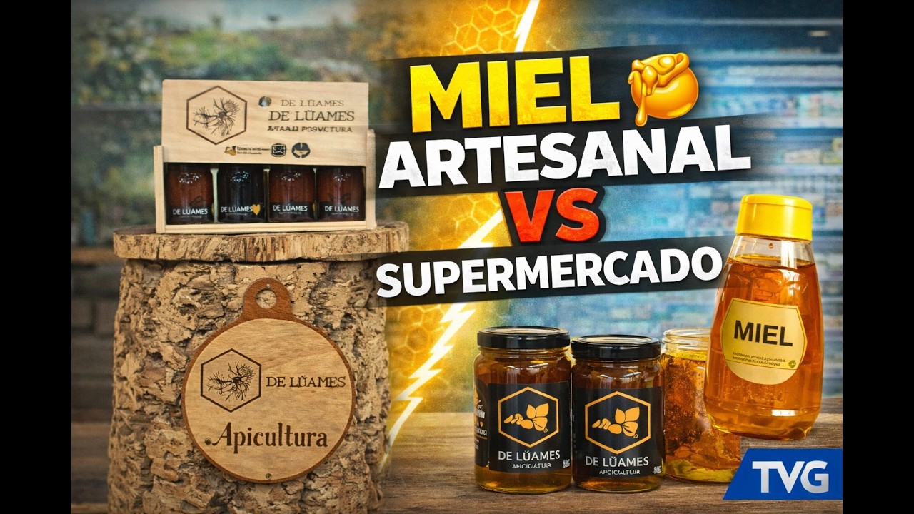 Diferencia entre miel artesanal y miel de supermercado | Entrevista en TVG