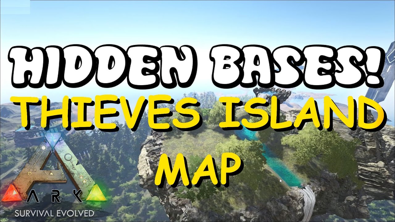 HIDDEN BASES | Thieves Island Map - Top 5 Solo PvP Base Locations | ARK: Survival Evolved Locations