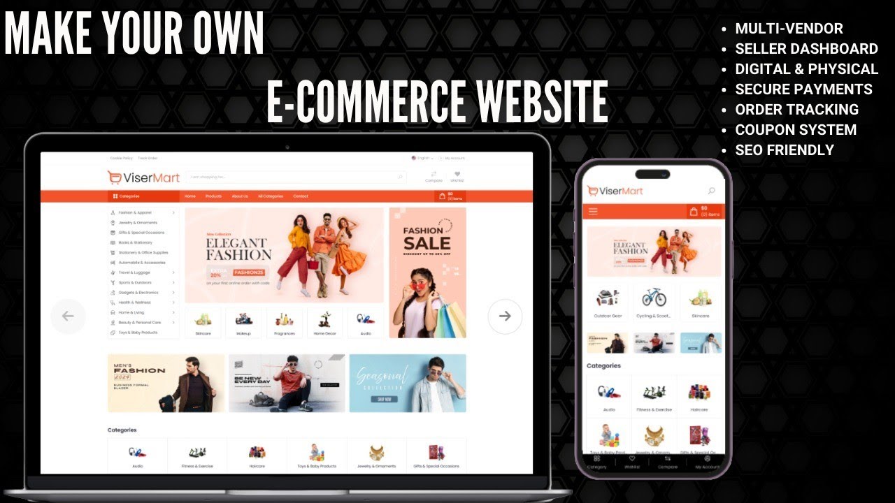 How To Make Own E-commerce Website With Admin Panel 