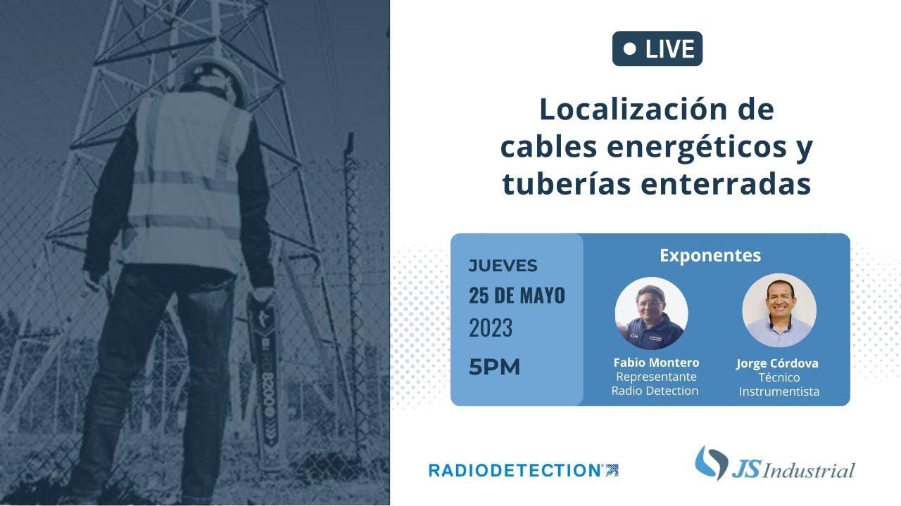 Localización de cables energéticos y tuberías enterradas