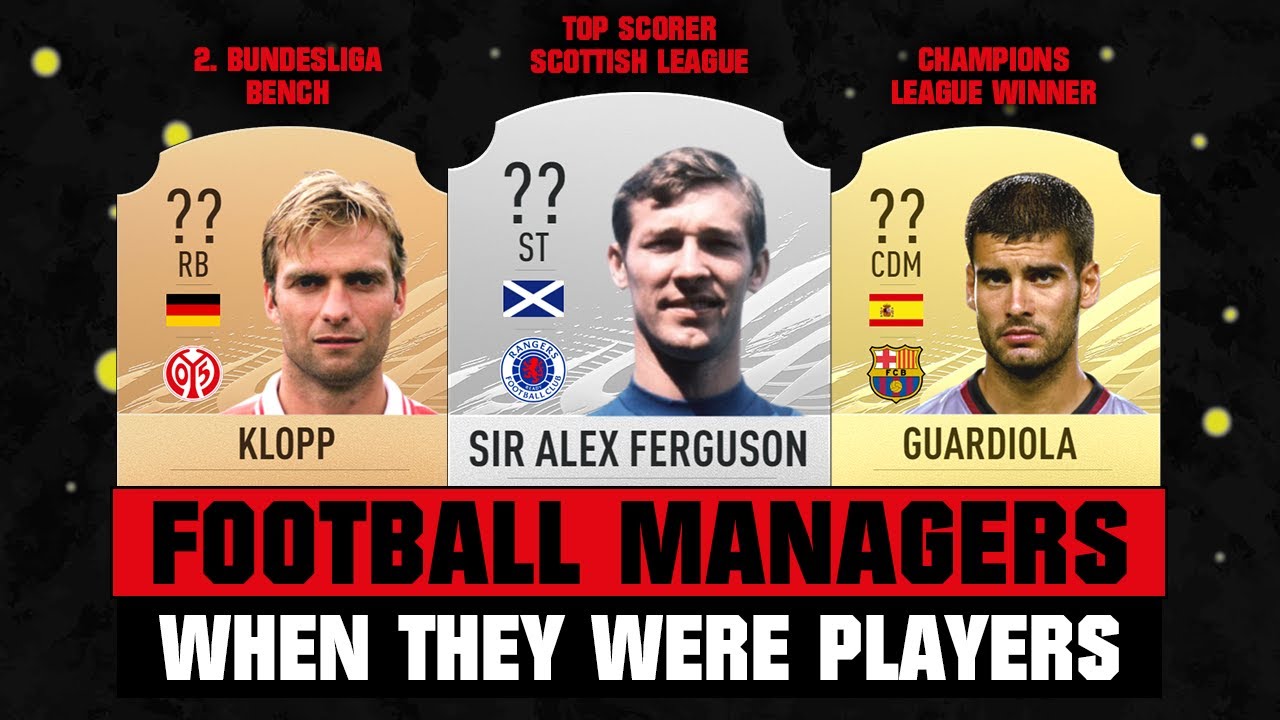 FOOTBALL MANAGERS When They Were Players! 😵😱 ft. Sir Alex Ferguson, Klopp, Guardiola...