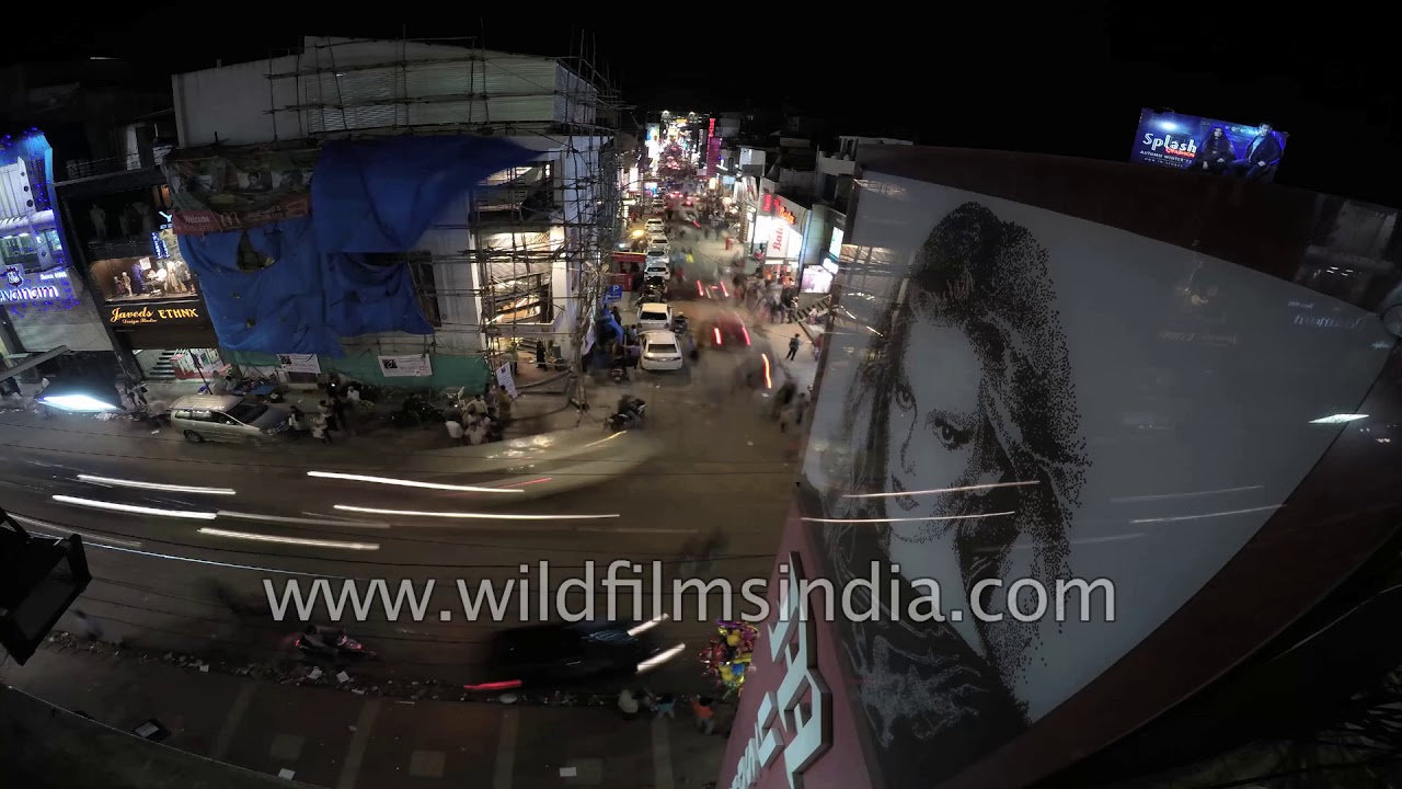 Bangalore roads and night life, in time lapse: Karnataka bright lights, big city