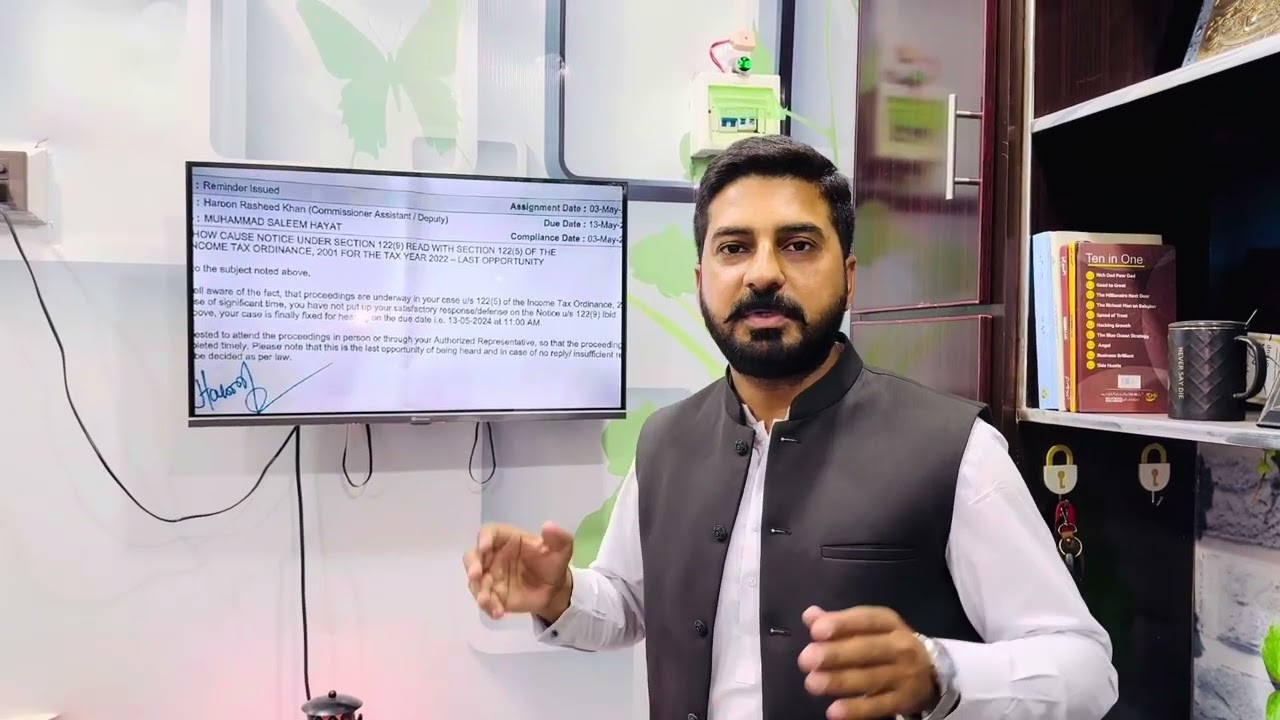 Income Tax Return | 122(9) (Notice to Amend Assessment) | FBR | Authorized Representative
