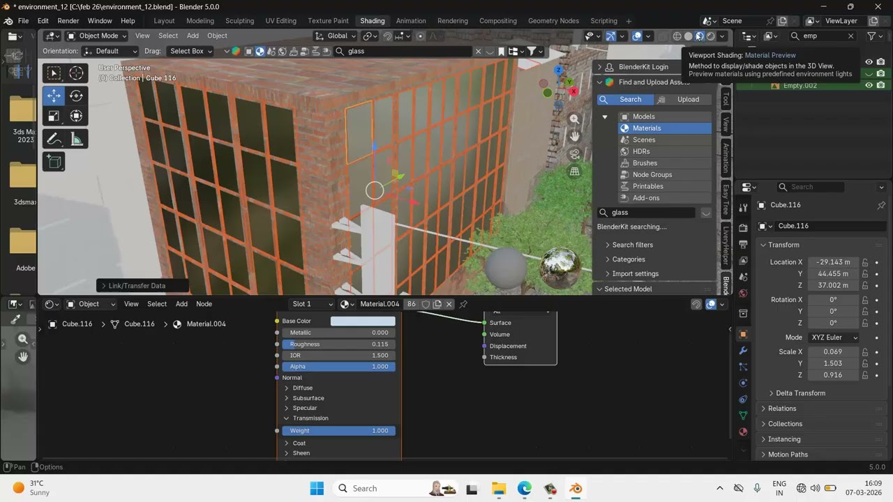 How To Texture An Abandoned Environment From Scratch In Blender