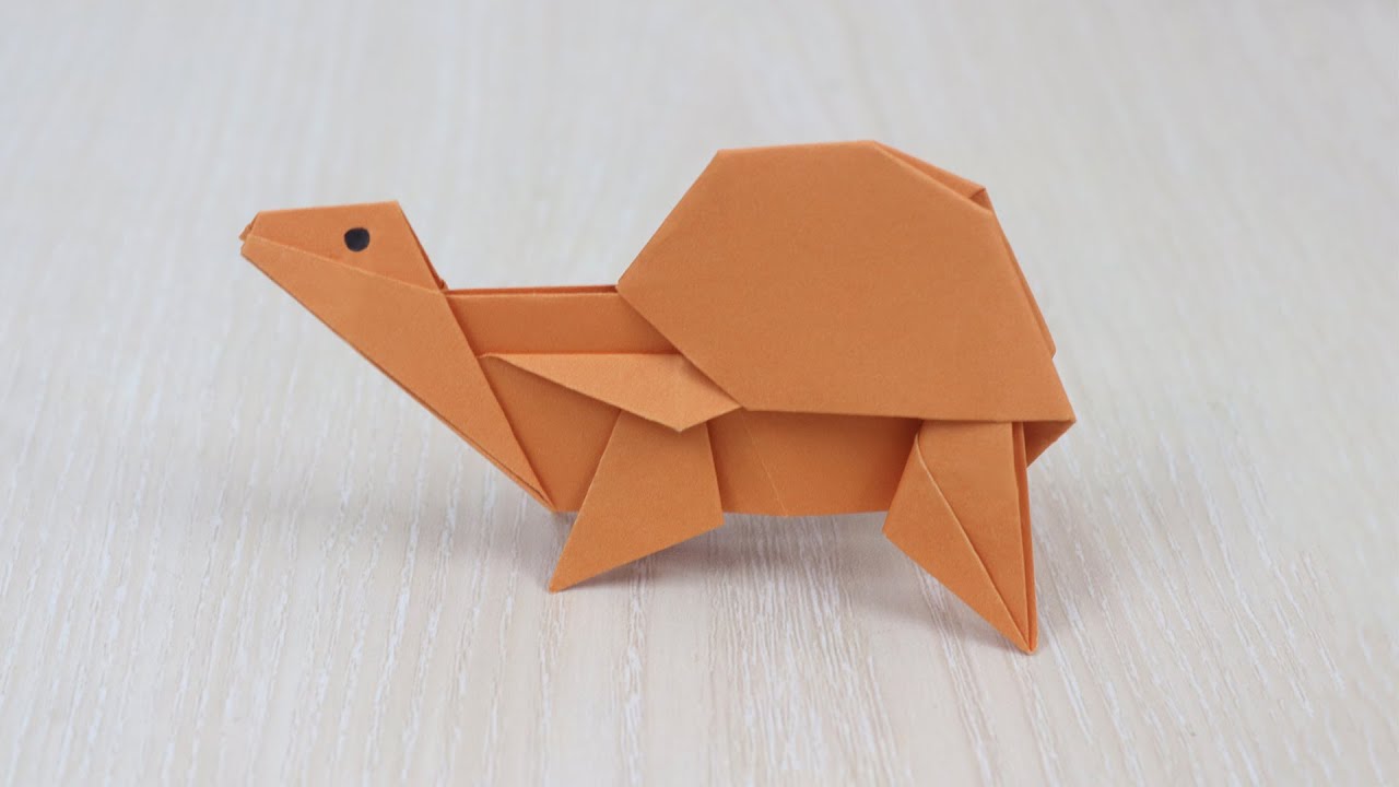 How to Make an Origami Turtle Easy - Paper Turtle Tutorial