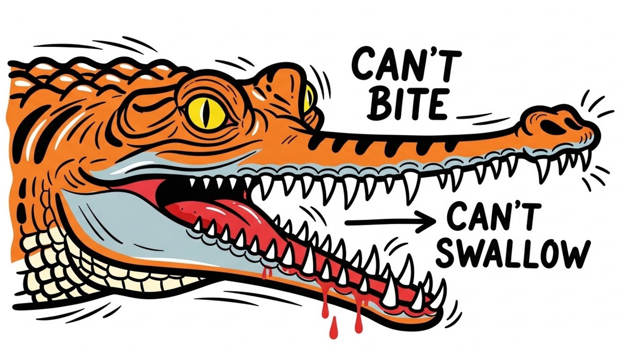 Why it Sucks To Be Born As a Gharial Crocodile🐊River King👑Survivor❤️‍🔥Razor Teeth🗡️