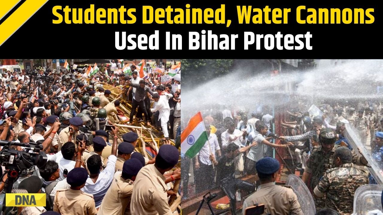 Bihar Protest: Police Detain Students, Use Water Cannons As Protestors Attempt CM Residence Gherao