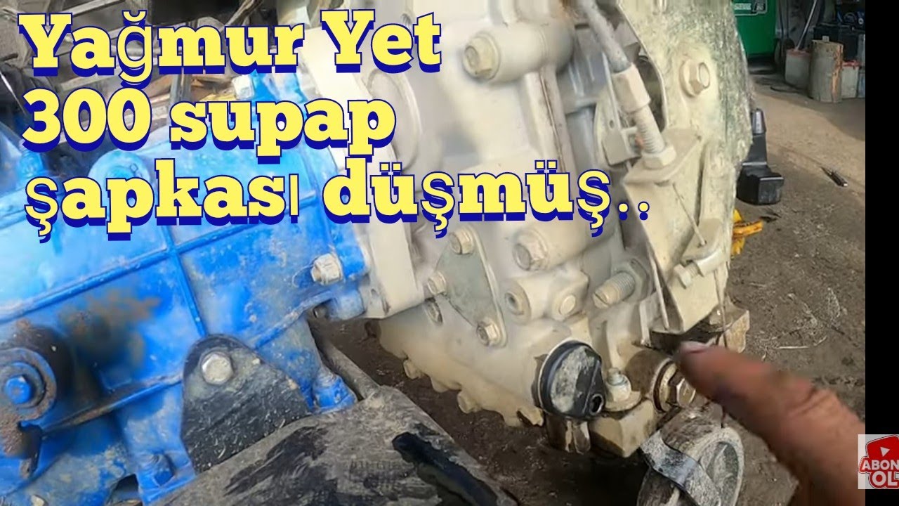 Yağmur Yet 300 Çapa Makinesi Çalışmıyor / Supap Şapkası düşmüş / Nasıl Yapılır