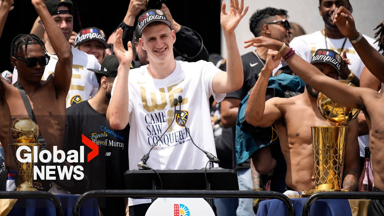 Denver Nuggets victory parade: Nikola Jokić, Jamal Murray and team celebrate NBA championship