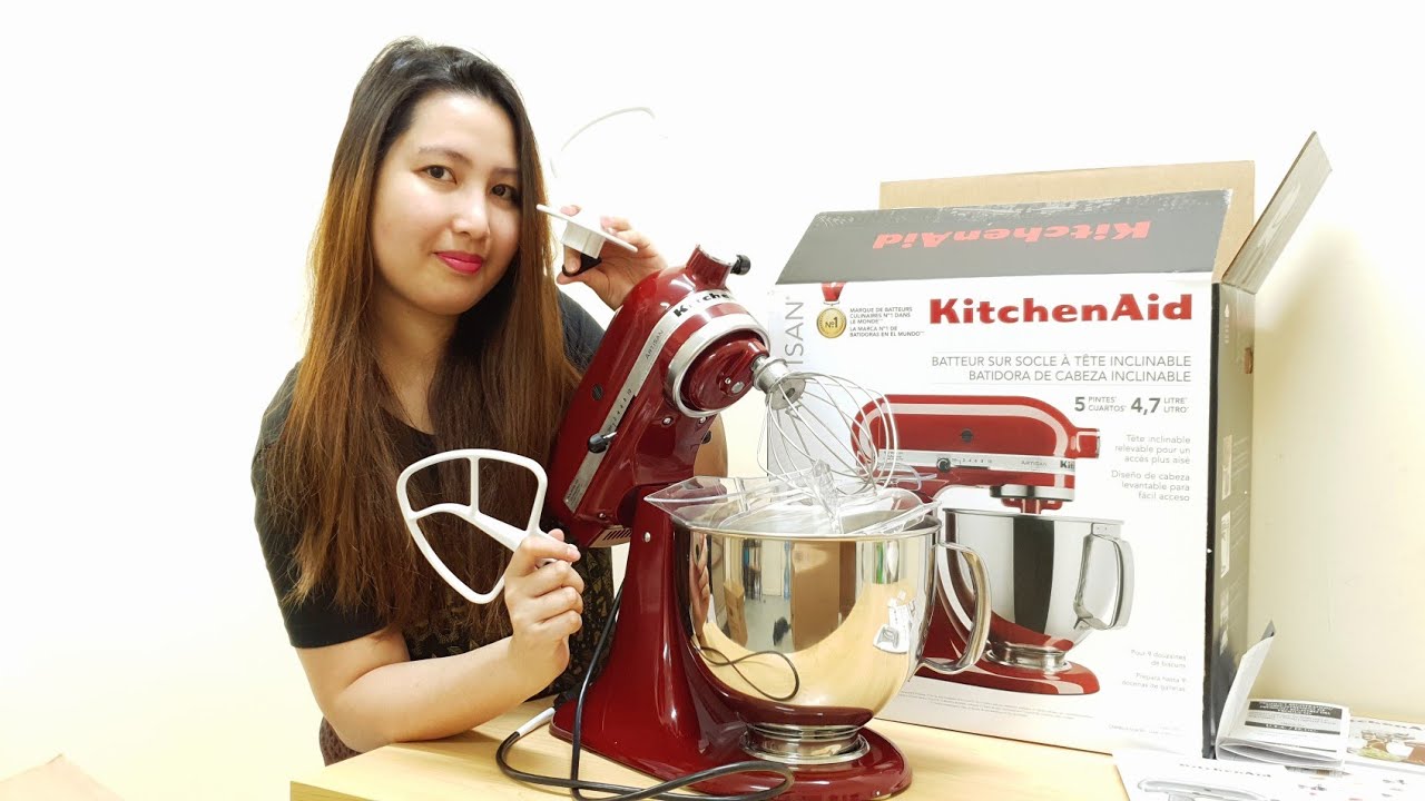 KitchenAid 5-Quart Tilt-head Stand Mixer with Pouring Shield| Unboxing