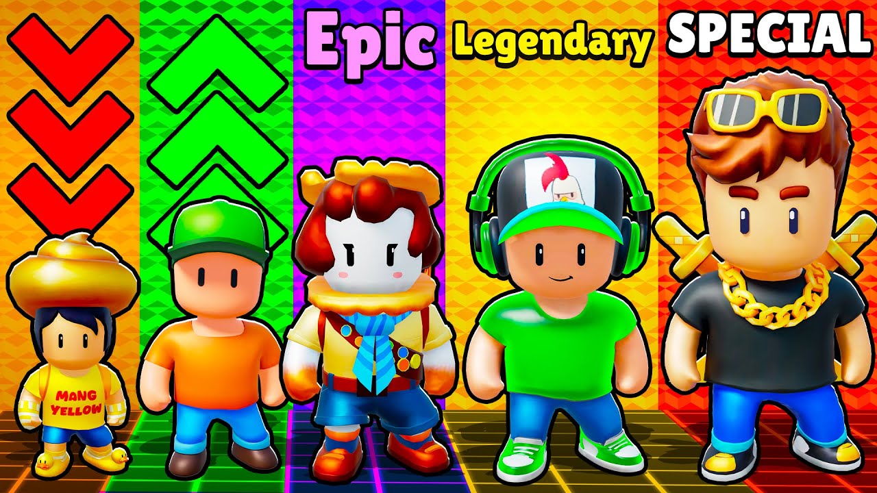EVERY RARITY Rank Up Mode in Stumble Guys!