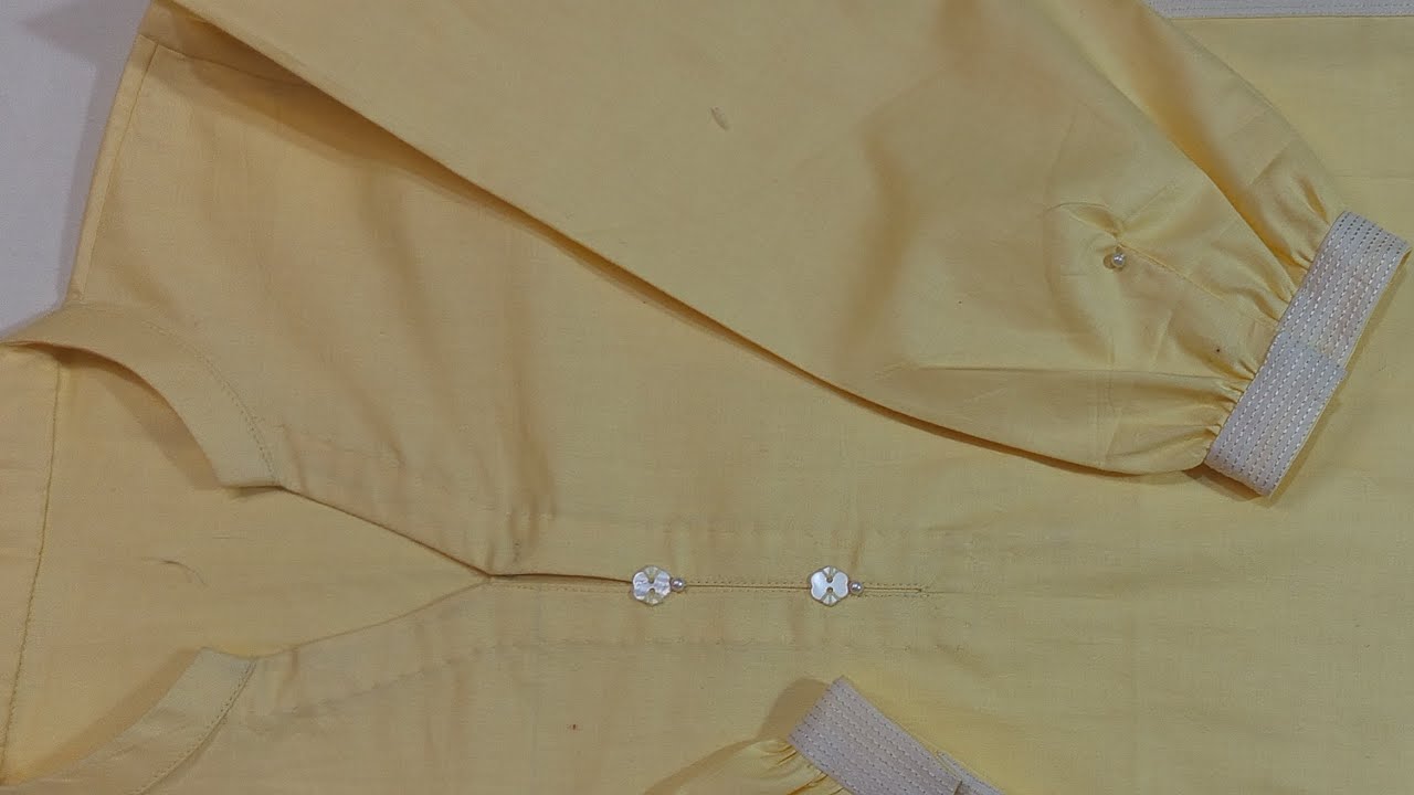 Plain Stylish kurti cutting and stitching |