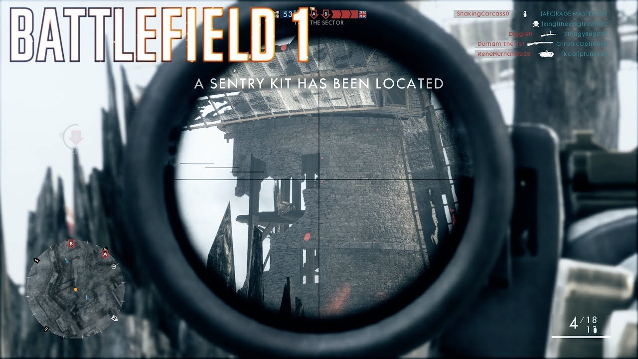 Battlefield 1 Multiplayer #53 ::Operations:: Single Shot Double Kill? - No Commentary