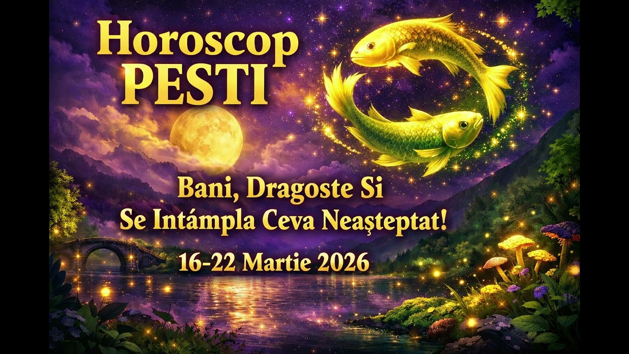 ♓Horoscop PESTI 16-22 Martie 2026-Bani, Dragoste Si Se Intampla Ceva Neasteptat!