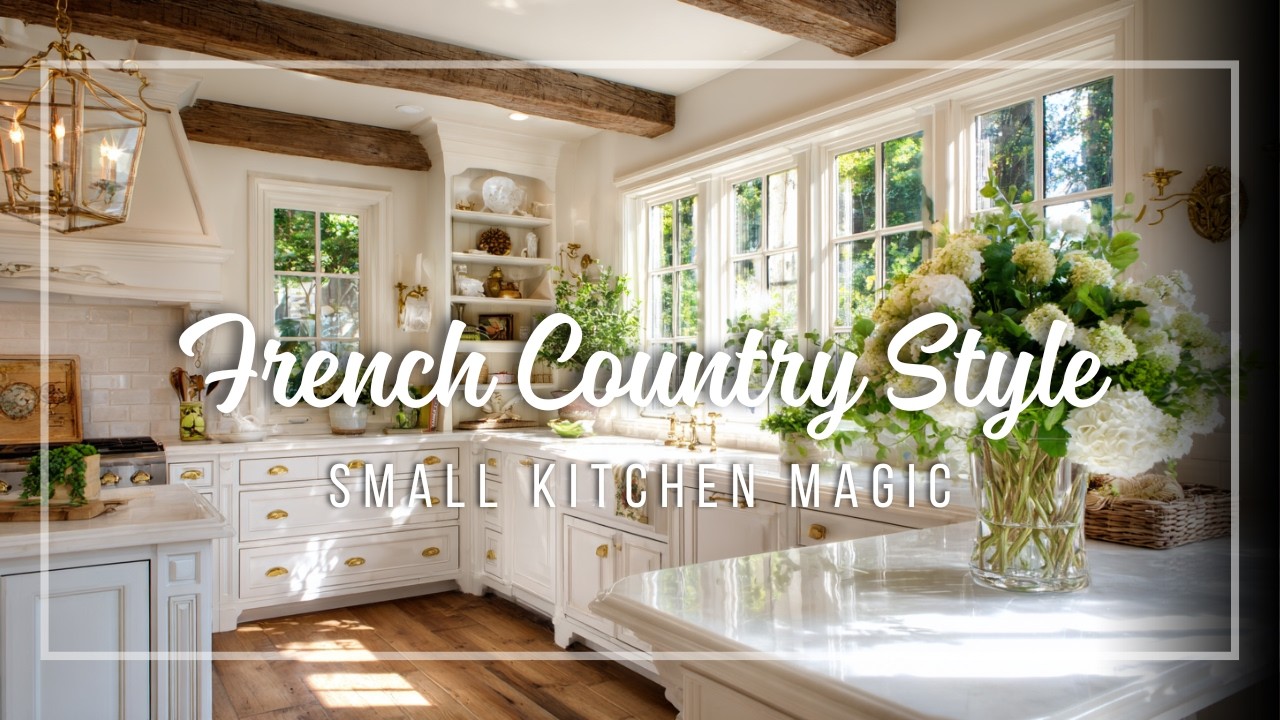 Small French Country Kitchen Ideas 🇫🇷 Soft Colors Combined with Effortless Elegance