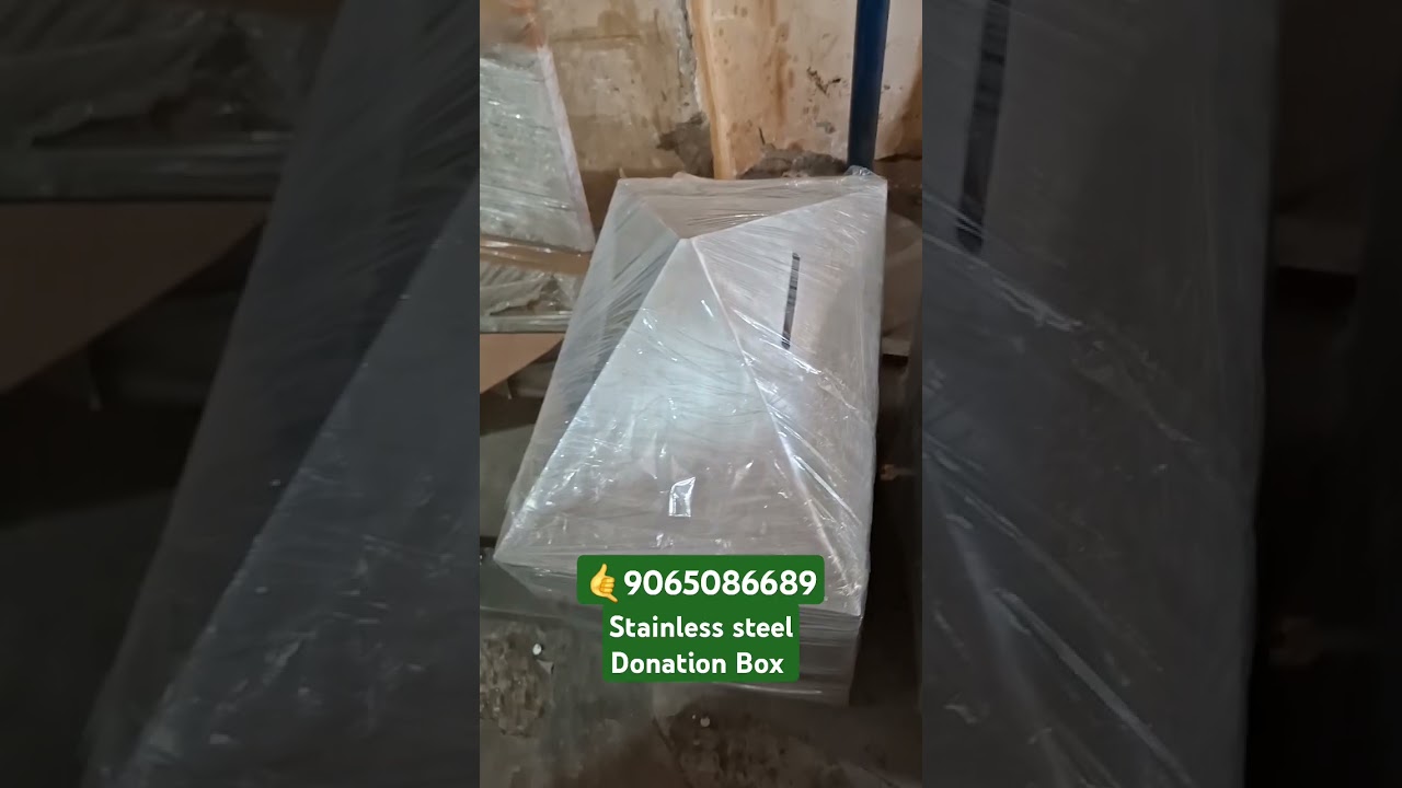 Stainless steel दानपेटी #daanghati #donationbox #donate #stainlesssteel #interiordesign #temple