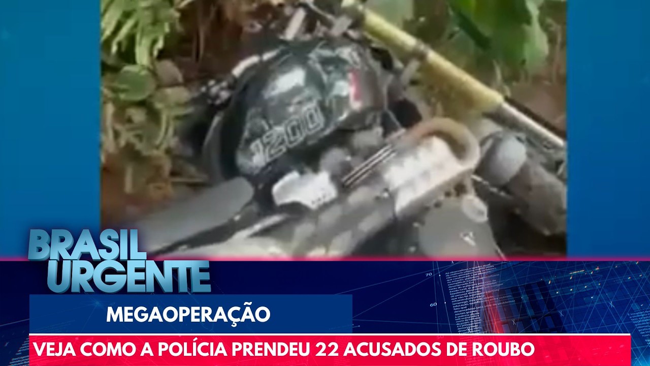 Polícia prende 22 ladrões de moto de uma vez | Brasil Urgente