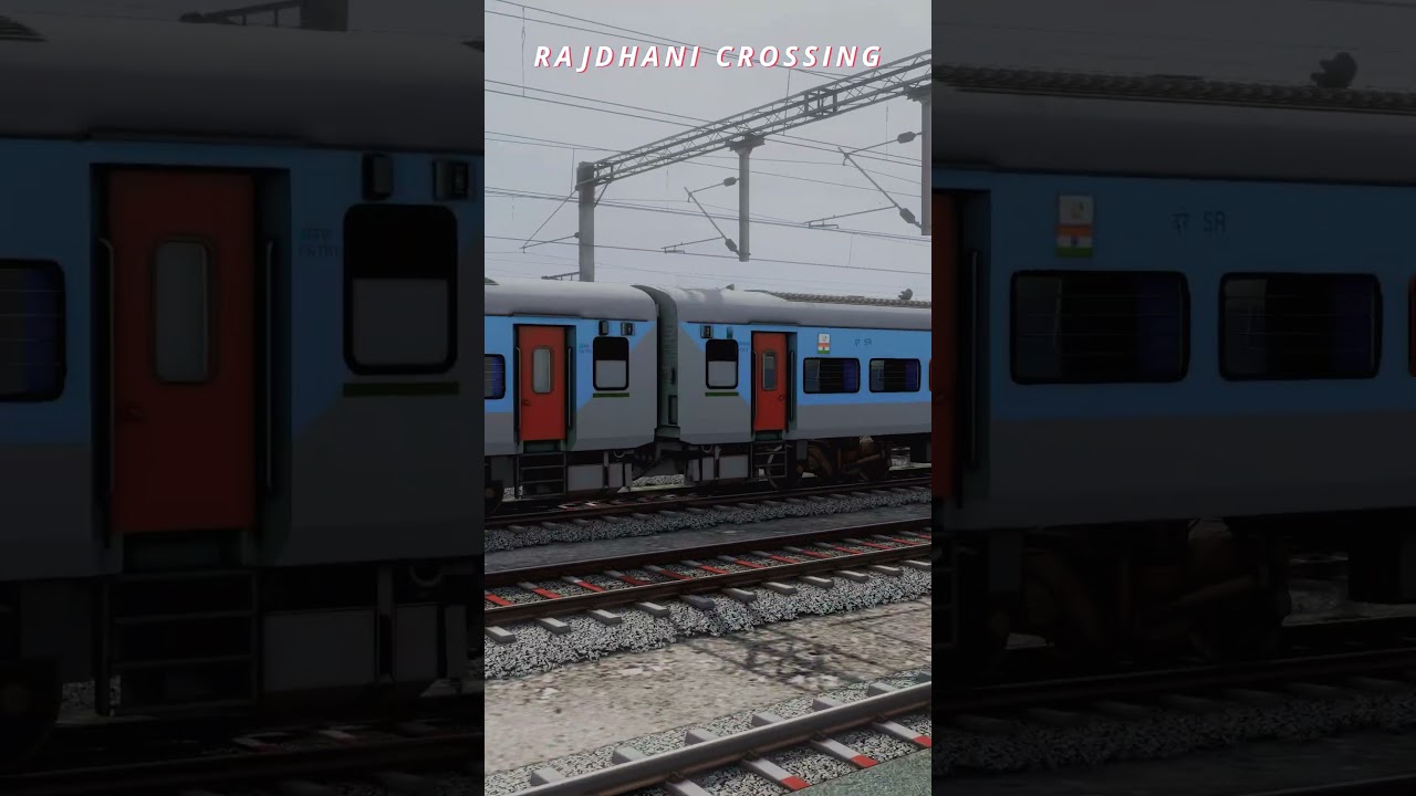 Rajdhani cross | train simulator classic | Indian Train Games #train #traingame #shorts #railworks