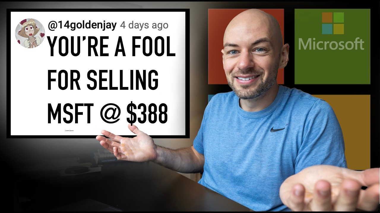 Глупо ли я продавать акции Microsoft? (Моя позиция на 182 000 долларов)