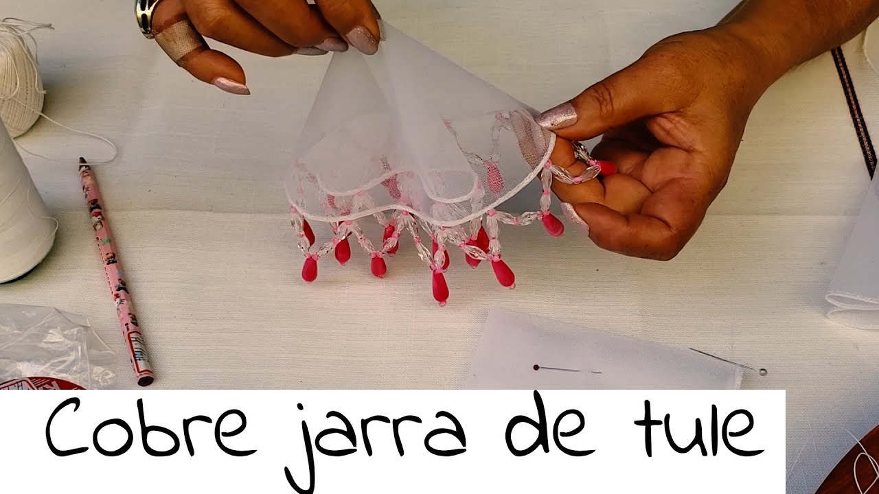 Como fazer cobre jarra com pedraria - Artes Tera Haru
