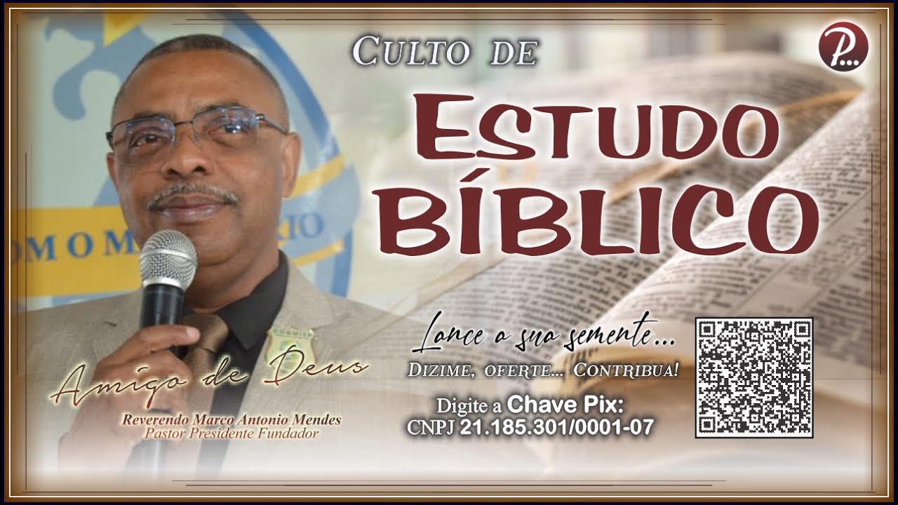 🔴 AO VIVO | Estudo Bíblico – 