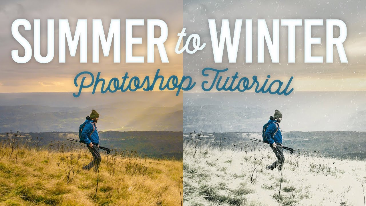 Урок Photoshop «Лето-Зима» с эффектом снега