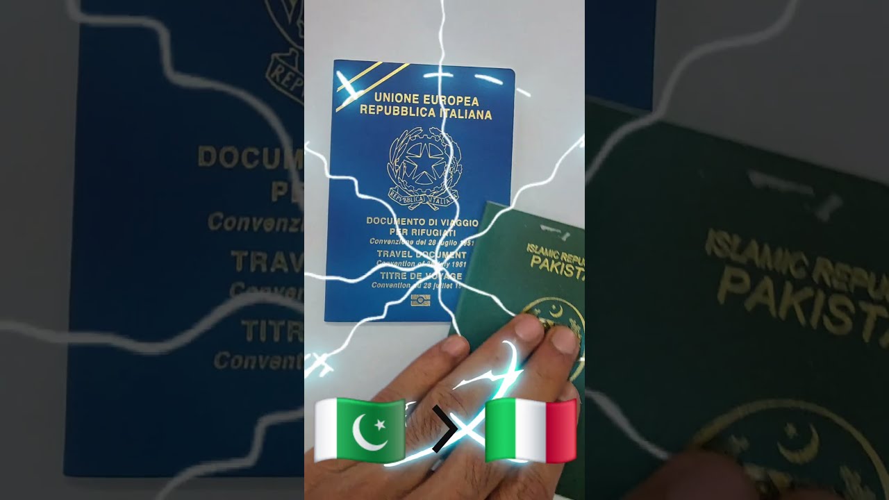 Refugee Un Italian Passport | Pakistani Refugee