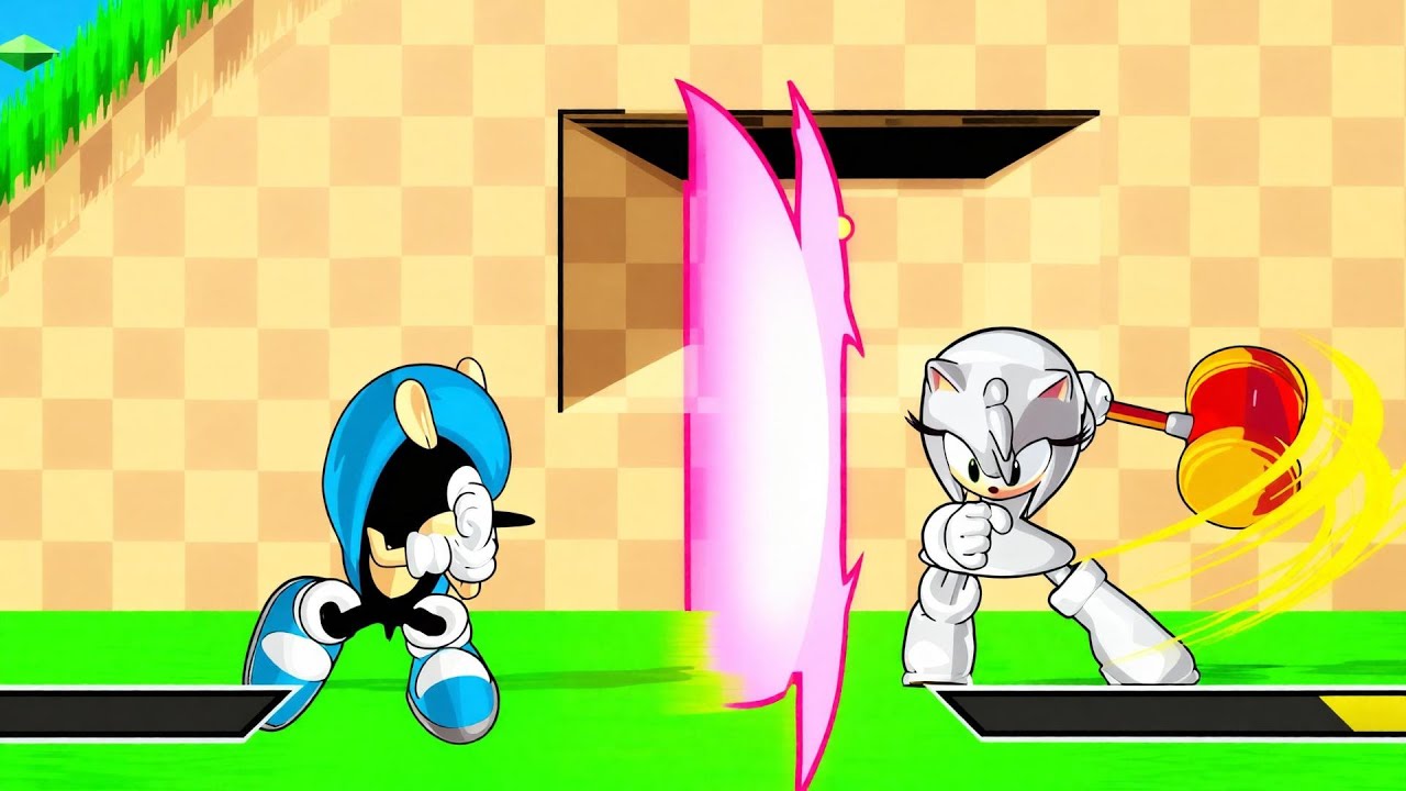 Amy Rose vs Mighty The Armadillo (Hardest AI) Sonic Smackdown