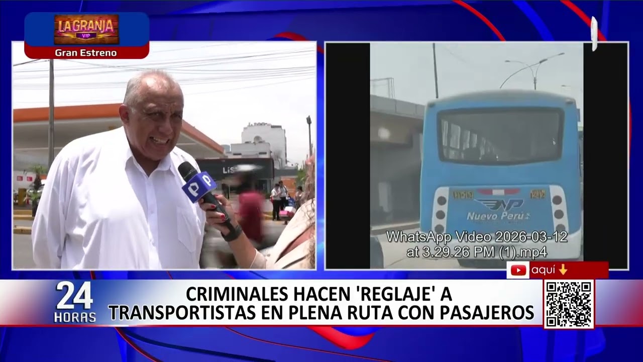 Extorsionadores armados se graban siguiendo a buses de transporte público