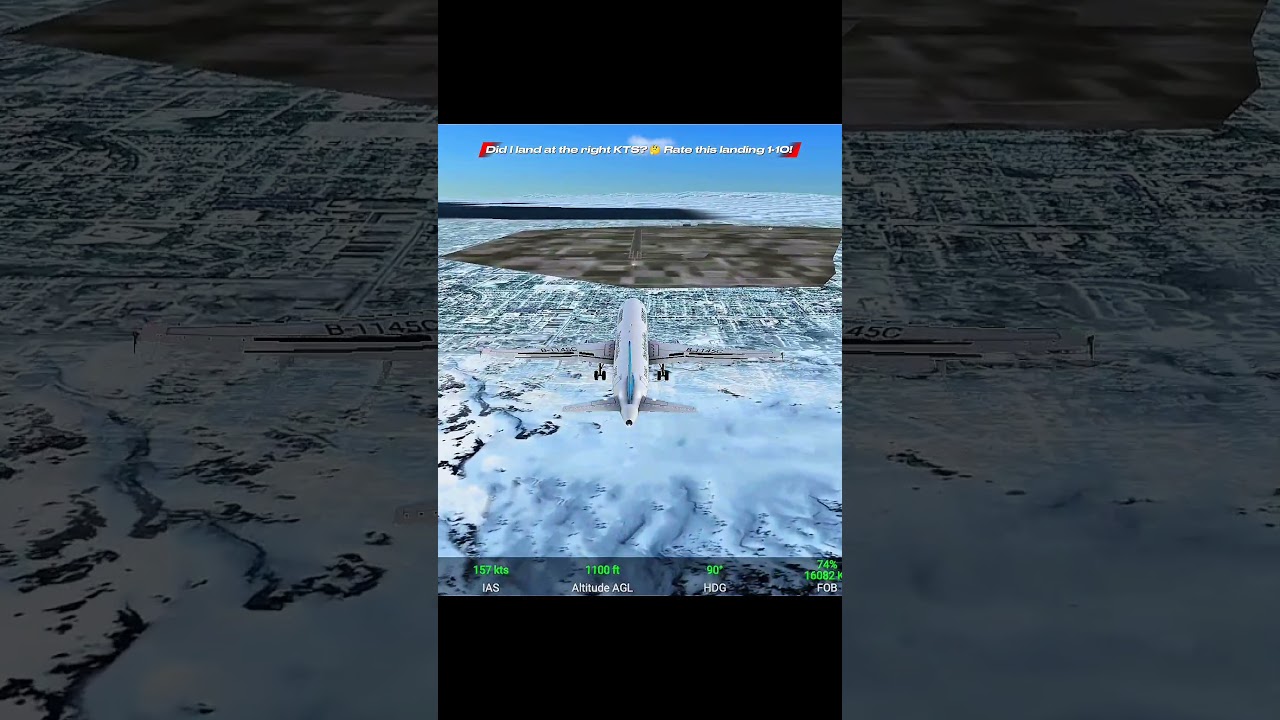 Most Realistic China Airlines Landing! 🔥 Perfect Speed or Fail? Rate It 1-10! ✈️ 