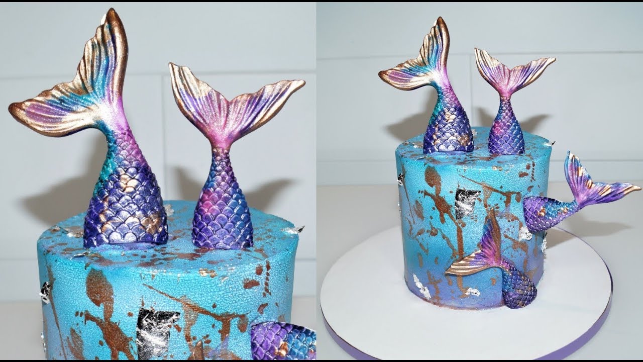Cake decorating tutorials | how to make a MERMAID CAKE | Sugarella Sweets