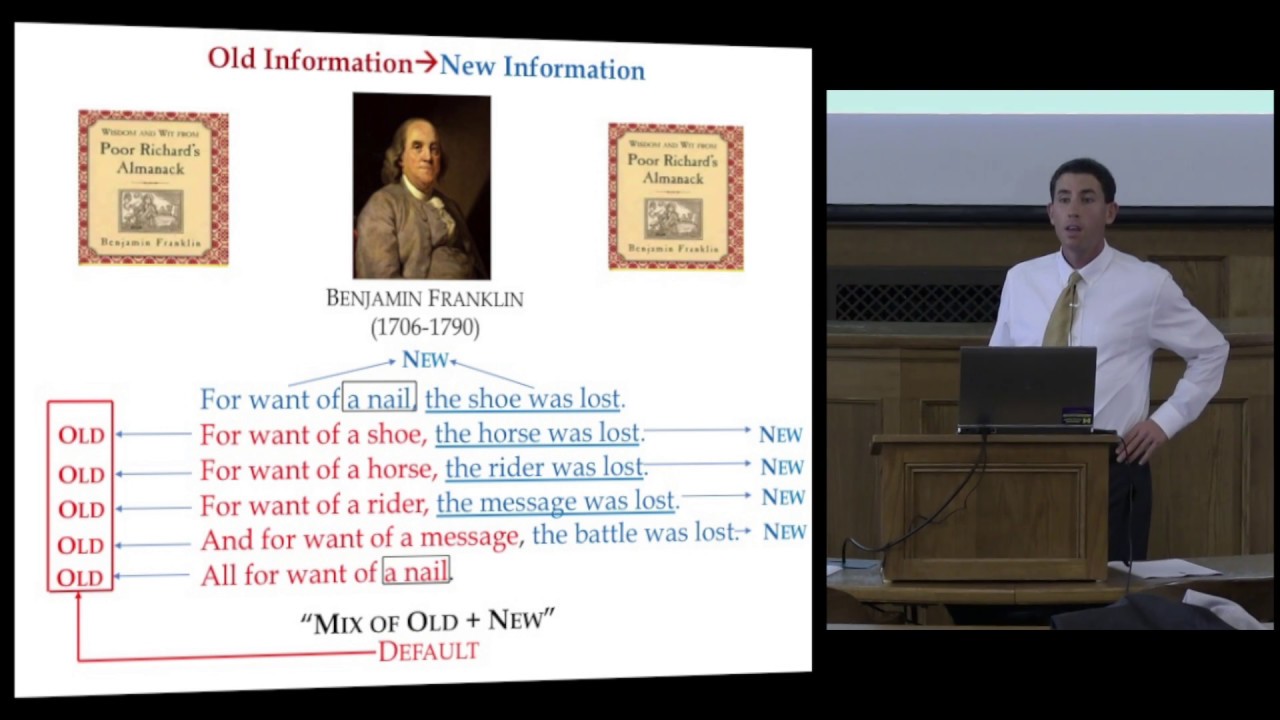 Sentence Flow: Mix of Old and New