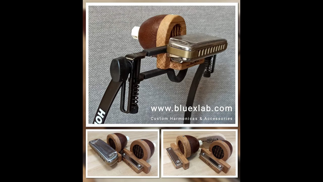 Microphone for harmonica holder
