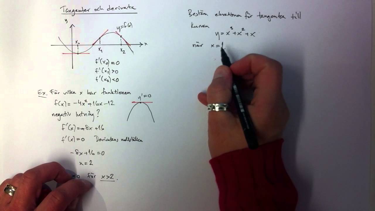 Tangenter och derivata
